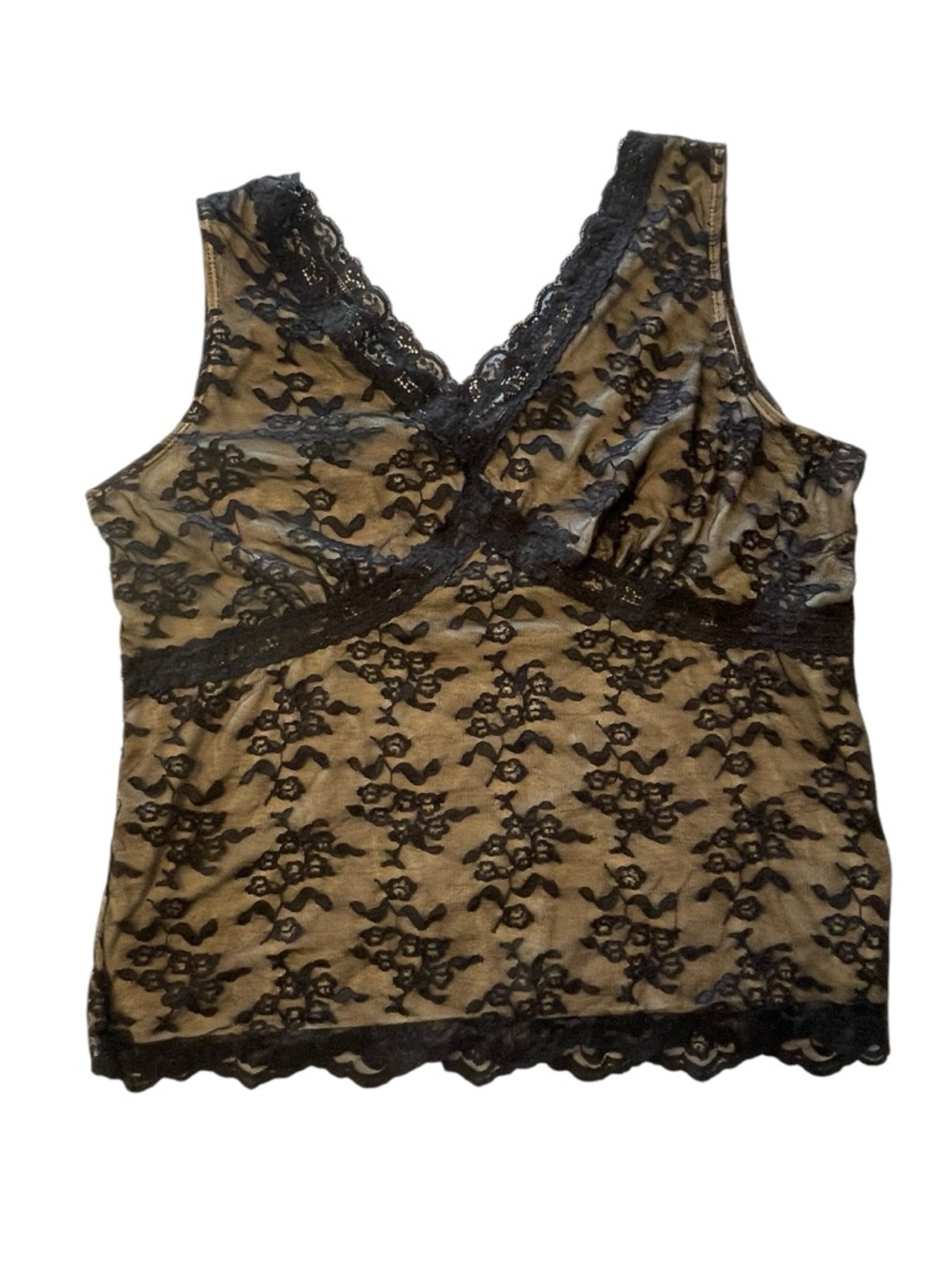 Worthington Black Lace Surplice Chemise - Picture 2 of 9